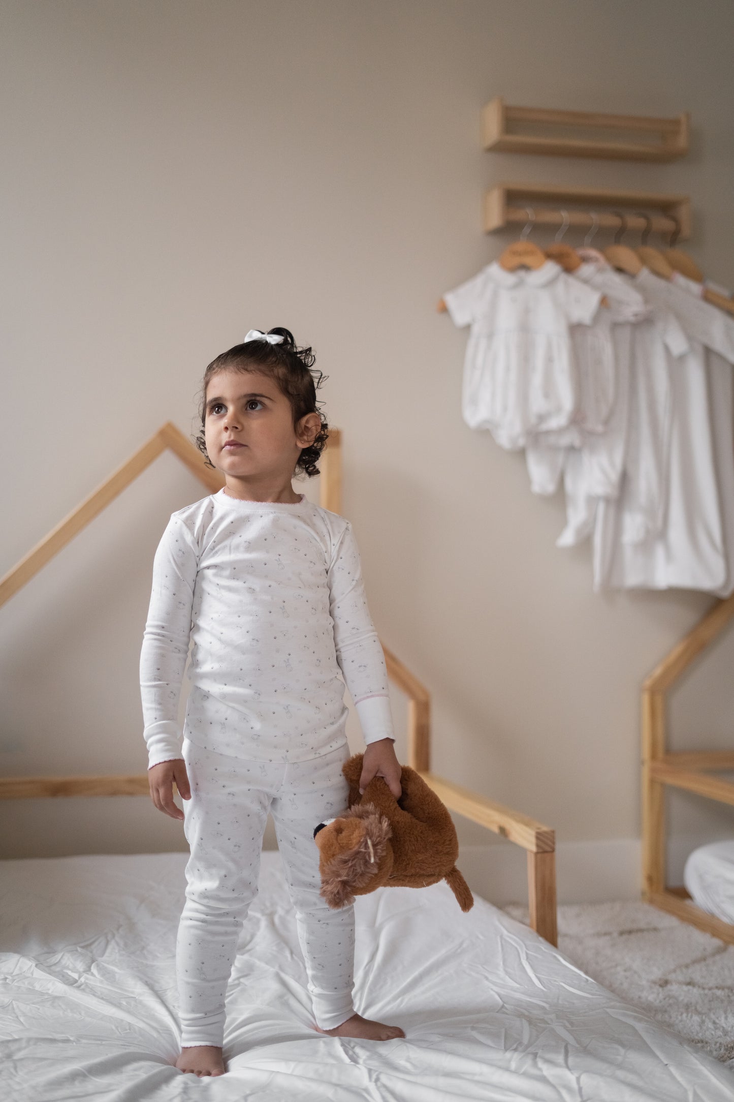 "ToddlerTime Pink Trim PJ Pair"