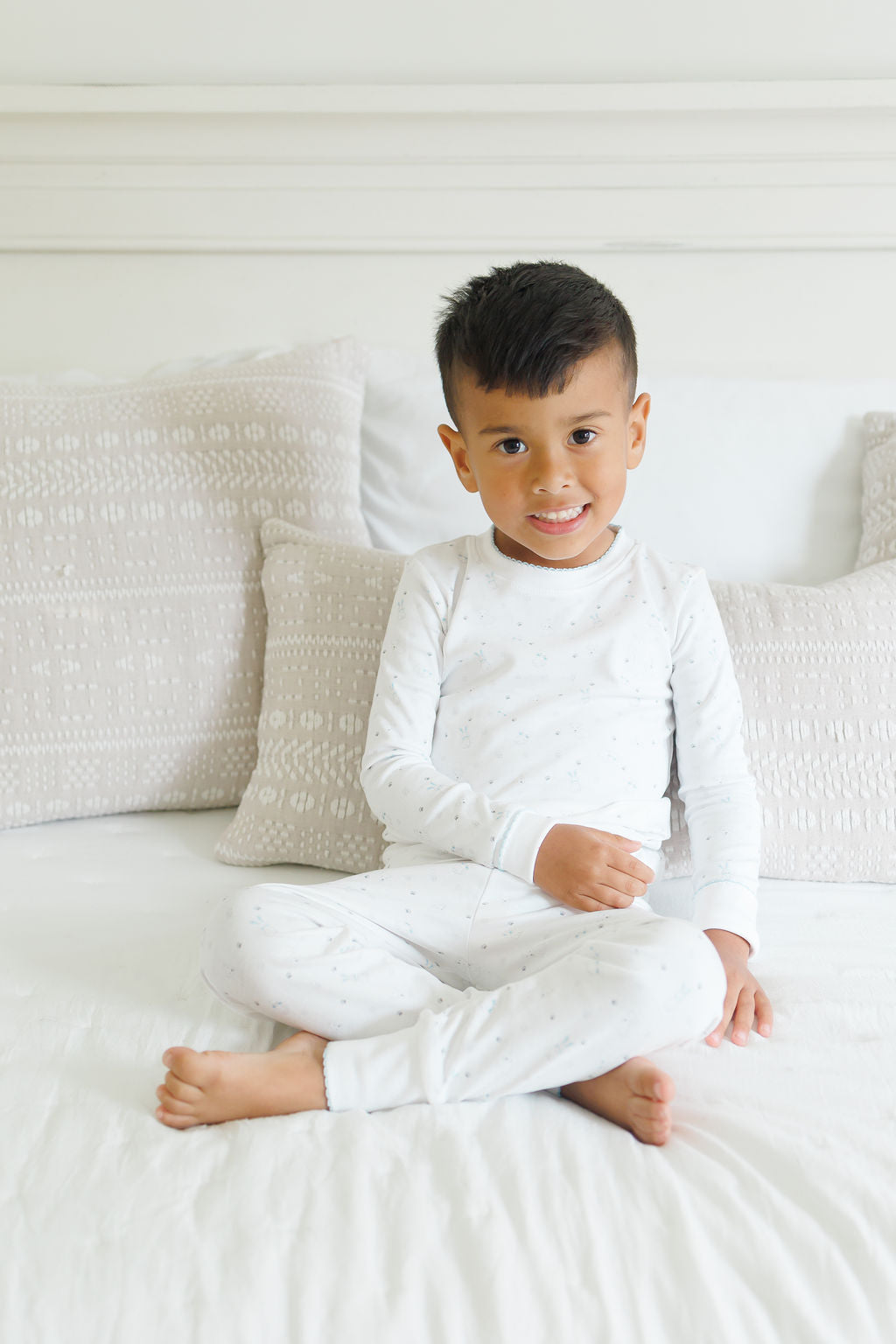 "ToddlerTime Blue Trim PJ Pair"