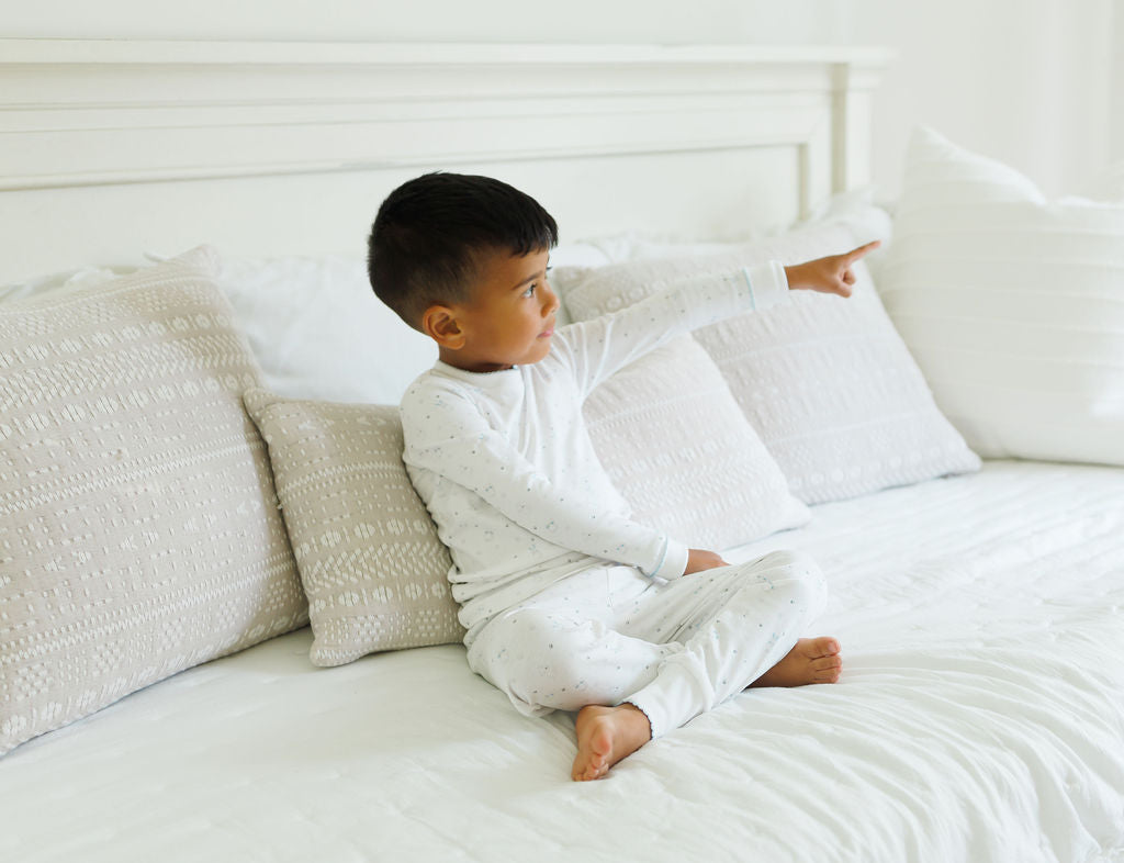"ToddlerTime Blue Trim PJ Pair"