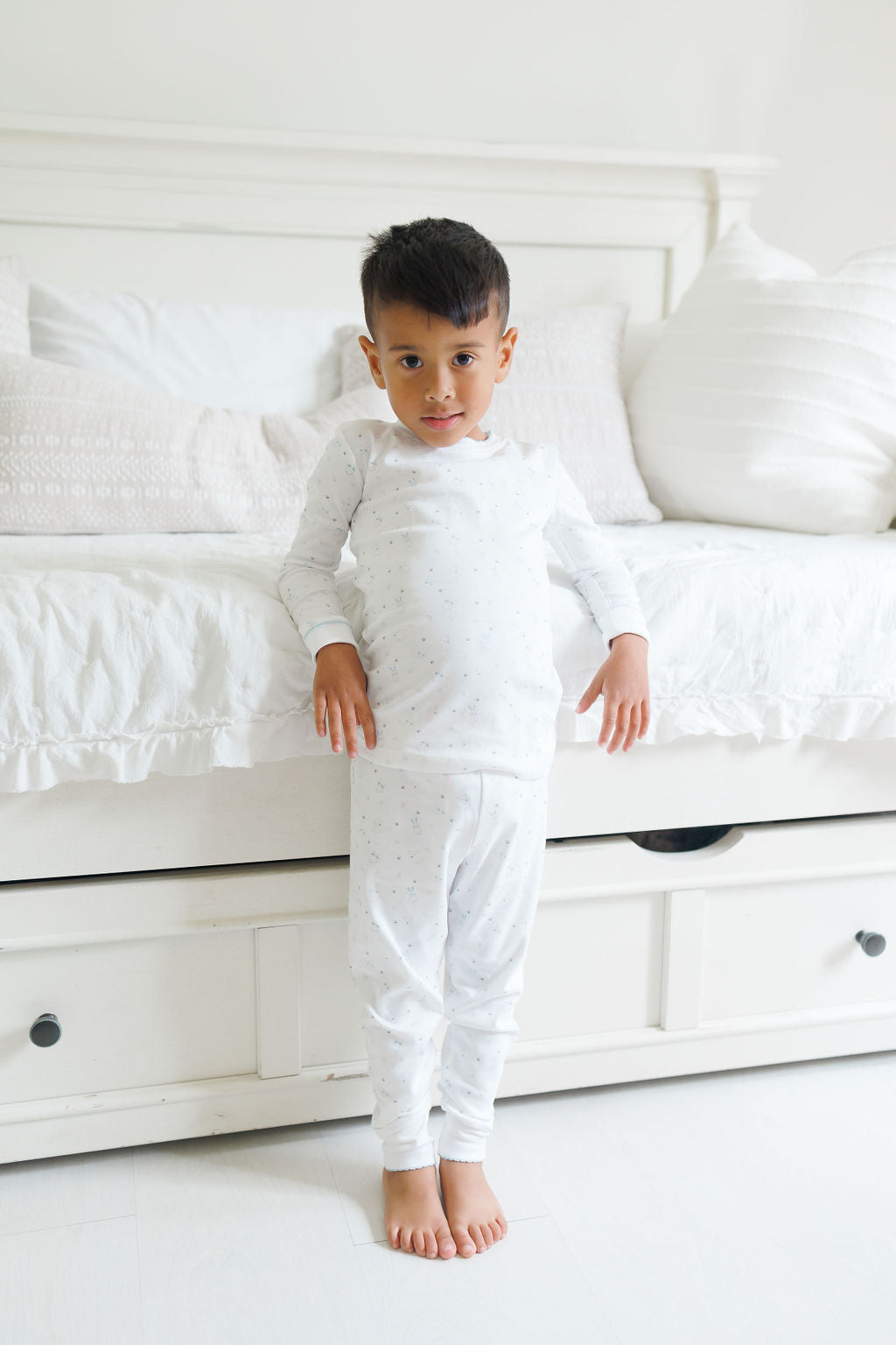 "ToddlerTime Blue Trim PJ Pair"