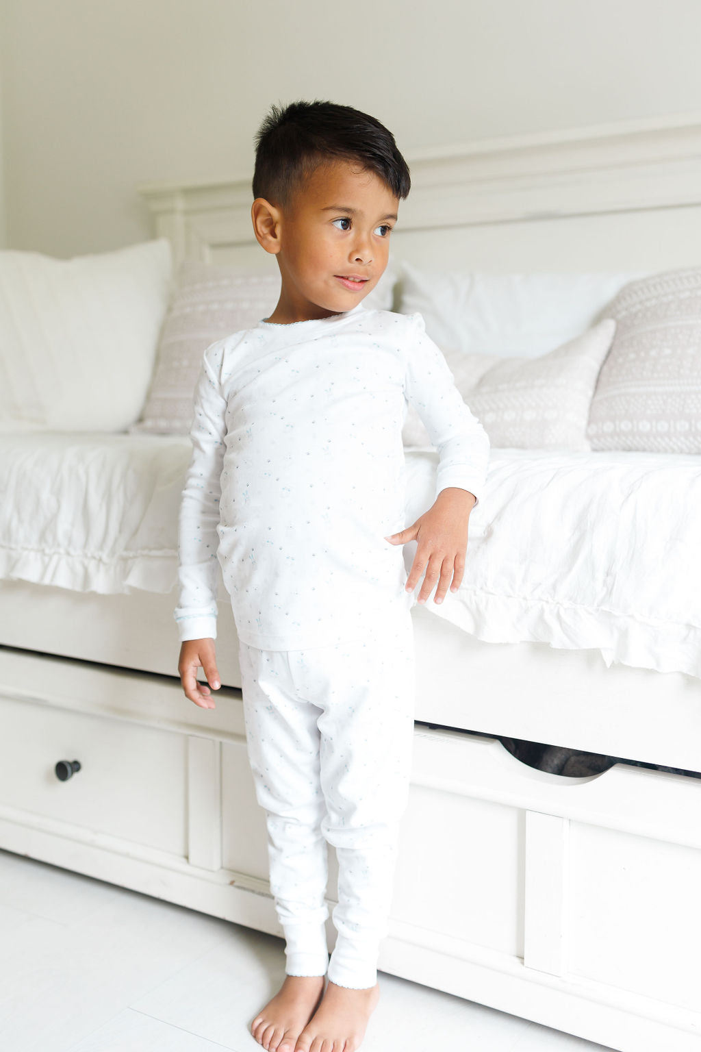 "ToddlerTime Blue Trim PJ Pair"