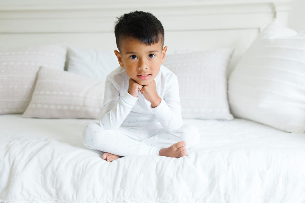 "ToddlerTime Blue Trim PJ Pair"