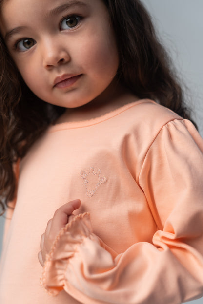 Sweet Peach Pima Cotton Set